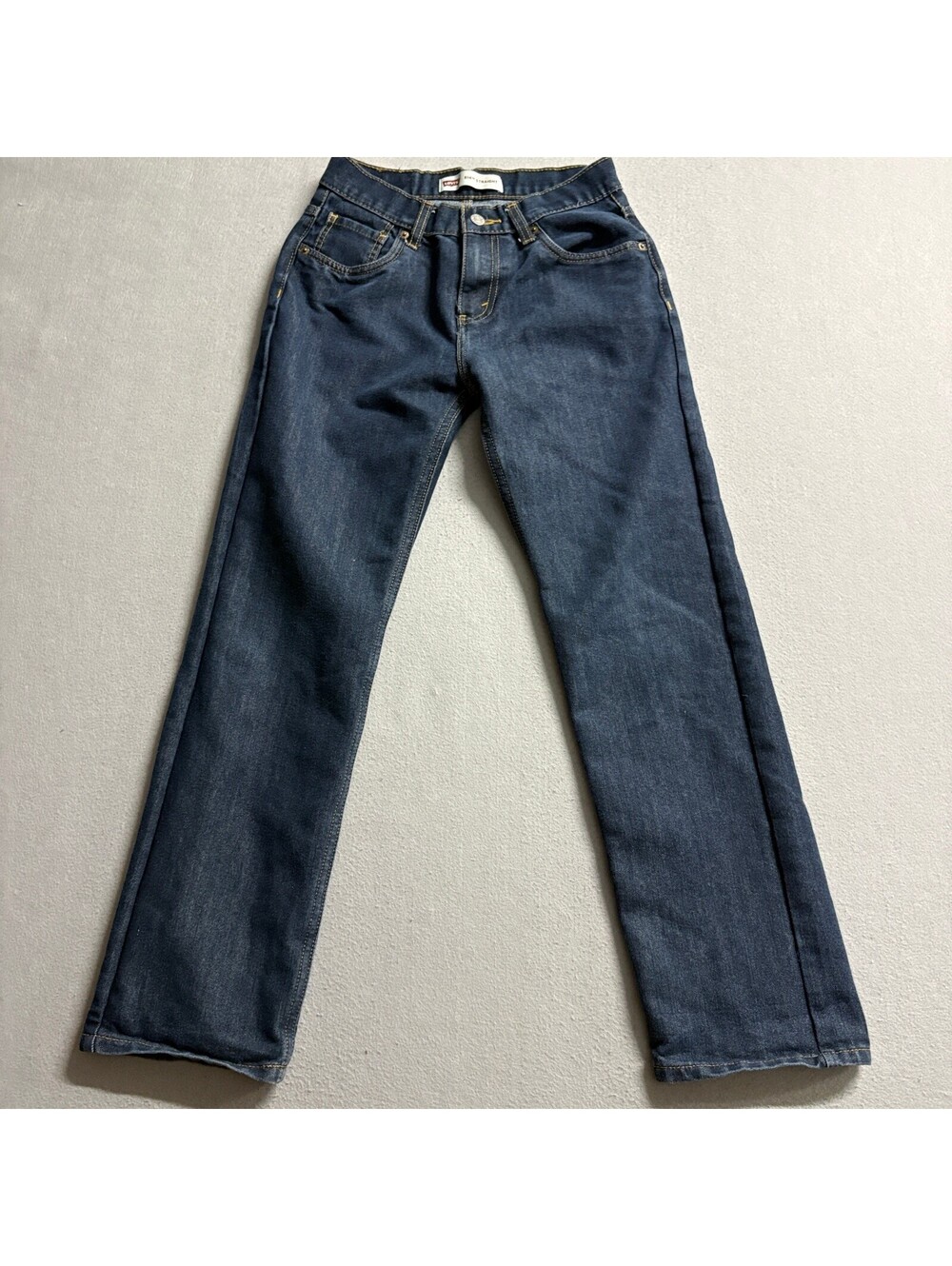Levis 514 Straight Jeans Boys Size 16 Reg W28 L28 Dark Wash Blue Denim